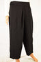 $99 Anne Klein Women Stretch Black Sash Belt Crop Wear to Work Culotte Pants 16