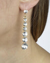 Rhinestone Long Danglers Earrings - evorr.com