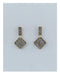 Rhinestone rhombus drop dangle earrings - evorr.com