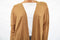 Charter Club Women Brown Open Front Pockets Buttoned-Cuff Knit Cardigan Shrug XL