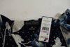 Jessica Howard Women's Open-Front Blue Sequined Printed Cardigan Shrug Plus 22W - evorr.com