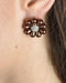 Rhinestone Studded Floral Patterned Earrings - evorr.com