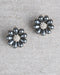 Rhinestone Studded Floral Patterned Earrings - evorr.com