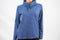 Karen Scott Women's Funnel-Neck  Long Slv Blue Striped Pull Over Sweater Top XS