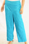 New Alfred Dunner Women Blue Pull-On Comfort-Waist Wide-Leg Dress Pant Plus 24W