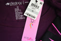 Ideology Women Short Slv Stretch Pink Ribbon Graphic T‑Shirt Blouse Top Plus 1X - evorr.com