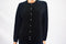 New Karen Scott Womens Long Sleeves Black Luxsoft Button Down Cardigan Shrug M