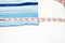NY Collection Women's Blue Striped Drawstring Wide Leg Pull On Palazzo Pants XL - evorr.com