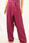 $139 Seven7 Women's Stretch Purple Belted Wide Leg Pleated Casual Pants Plus 2X - evorr.com
