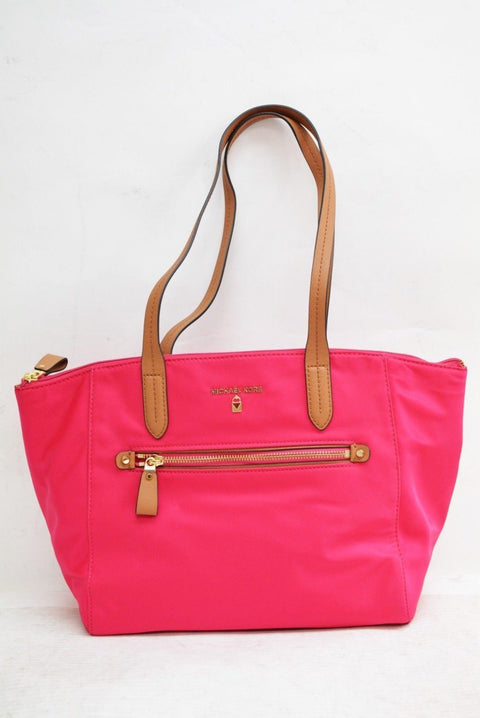 $108 NEW Michael Kors Women's Kelsey Medium Top-Zip Tote Shoulder Bag Pink - evorr.com