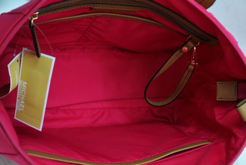 $108 NEW Michael Kors Women's Kelsey Medium Top-Zip Tote Shoulder Bag Pink - evorr.com