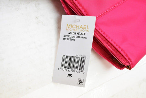$108 NEW Michael Kors Women's Kelsey Medium Top-Zip Tote Shoulder Bag Pink - evorr.com
