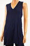 $135 Lauren Ralph Lauren Women's Sleeveless Blue Knit Tunic Sweater Top Plus 1X - evorr.com