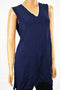 $135 Lauren Ralph Lauren Women's Sleeveless Blue Knit Tunic Sweater Top Plus 1X - evorr.com