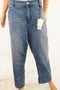 $84 Seven7 Women's Blue Slim Silhouette Monroe Wash Cropped Denim Jean Plus 24W