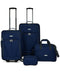 $280 NEW Travel Select Kingsway 4 Piece Spinner Suitcase Luggage Set Blue