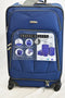$280 NEW Travel Select Kingsway 4 Piece Spinner Suitcase Luggage Set Blue