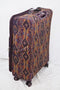 $340 Ricardo Big Sur 29" Printed Expandable Spinner Luggage Mocha Maze Beige
