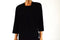 New MSK Women Black 3/4 Sleeves Open Front Metallic Cardigan Shrug Size Plus 18W