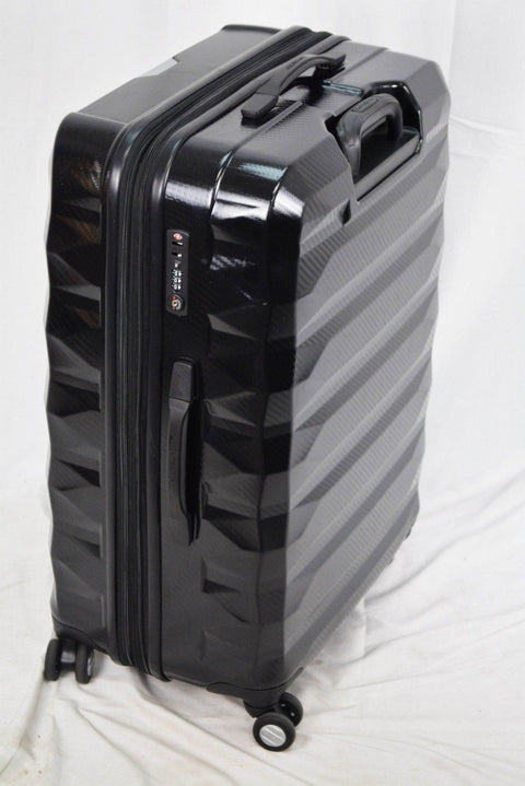 $580 Samsonite Flylite DLX 28" Dual Spinner Expandable Suitcase Luggage Hard BLK