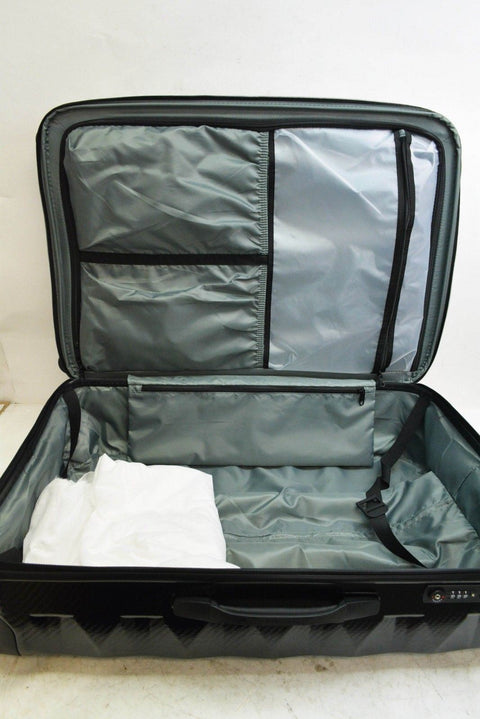 $580 Samsonite Flylite DLX 28" Dual Spinner Expandable Suitcase Luggage Hard BLK