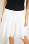 Ideology Women's Stretch White Pull-On Pleated Performance Skort Skirt Plus 2X - evorr.com