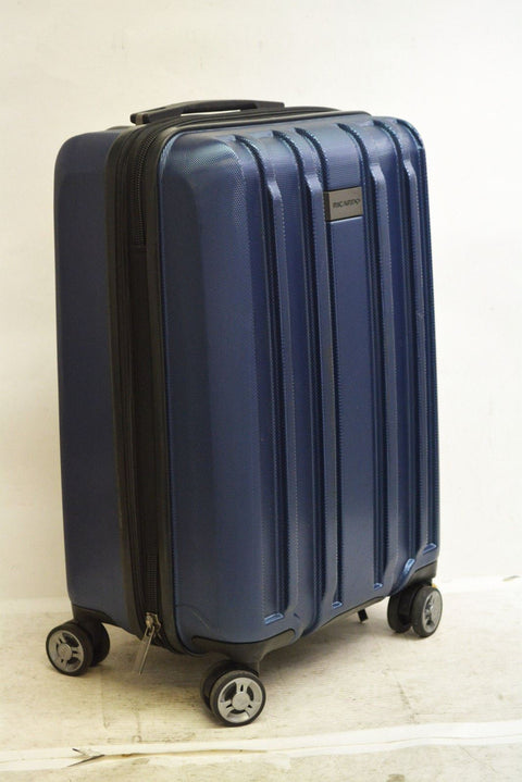 $320 Ricardo Beverly Hills 21" Hard Mammoth Spinner Carry On Luggage Blue