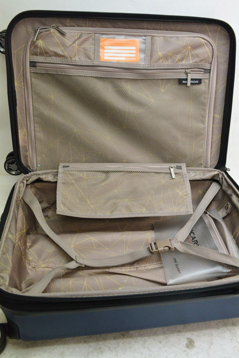 $320 Ricardo Beverly Hills 21" Hard Mammoth Spinner Carry On Luggage Blue