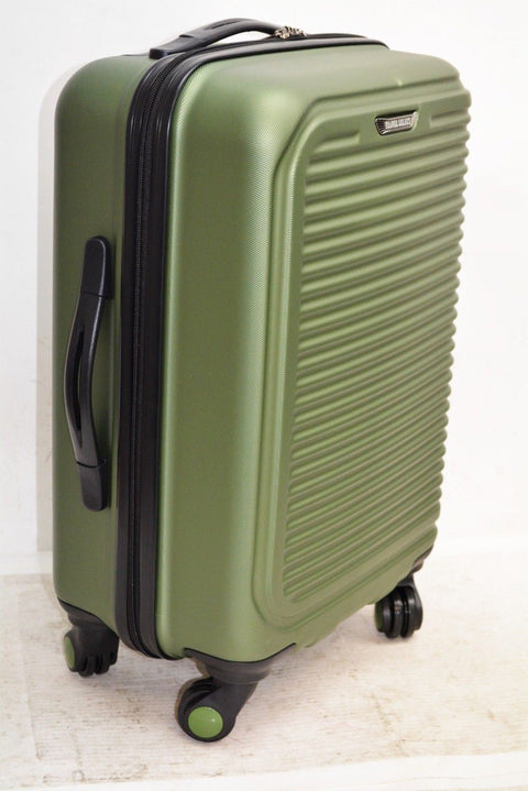 $360 NEW Travel Select Savannah 20" Hardside Spinner Carry On Luggage Green