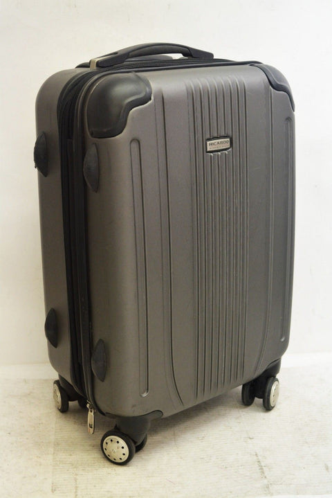 $260 Ricardo Beverly Hills 21" Hardcase Spinner Carry On Luggage Gray Suitcase