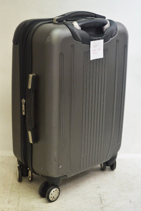 $260 Ricardo Beverly Hills 21" Hardcase Spinner Carry On Luggage Gray Suitcase