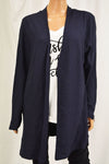 Charter Club Women's Blue Open Front Ribbed Duster Cardigan X-Large XL