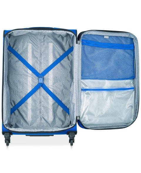 $260 Delsey Opti-Max 25" Expandable Spinner Travel Suitcase Luggage Royal Soft
