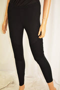 Ultra Flirt Women's Stretch Black Pull-On Skinny Slim leg Leggings Pants Large L - evorr.com
