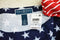 Karen Scott Women's Printed Boat-Neck American Flag USA Blouse Top Plus Size 1X