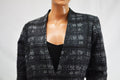 Rachel Roy Women Gray Houndstooth One-Button Blazer Jacket Plus 22W - evorr.com