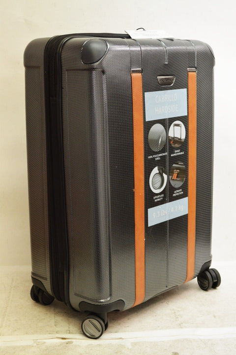 $380 New Ricardo Cabrillo 25" Hard Shell 8 Wheels Spinner Suitcase Gray