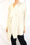 INC International Concepts Draped Open-Front Cardigan Top Heather Beige Plus 16W