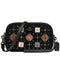 $275 NEW Coach Black Leather Crossbody Clutch with Prairie Rivets Shoulder Bag