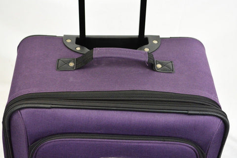 $340 NEW Travel Select Segovia 25'' Rolling Wheels Luggage Suitcase Purple