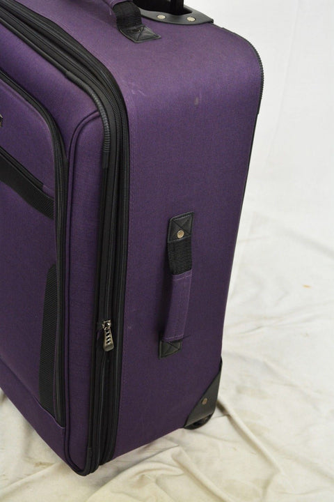 $340 NEW Travel Select Segovia 25'' Rolling Wheels Luggage Suitcase Purple
