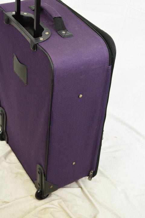 $340 NEW Travel Select Segovia 25'' Rolling Wheels Luggage Suitcase Purple