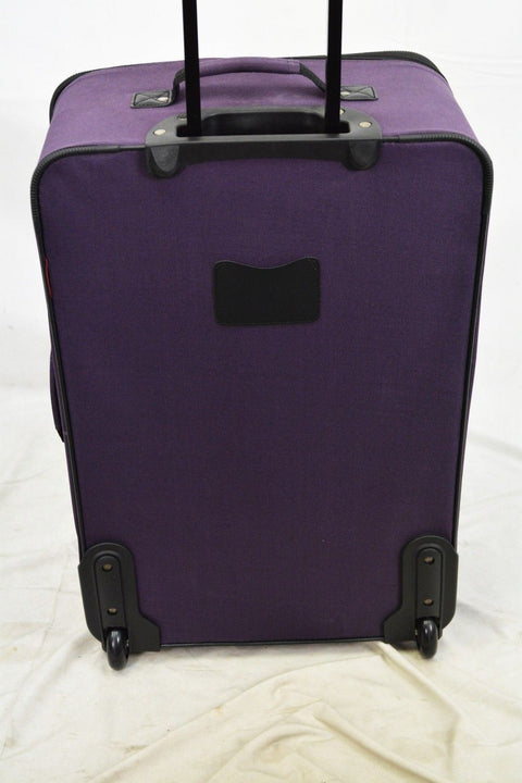 $340 NEW Travel Select Segovia 25'' Rolling Wheels Luggage Suitcase Purple