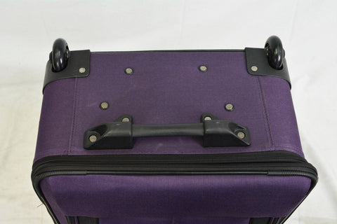 $340 NEW Travel Select Segovia 25'' Rolling Wheels Luggage Suitcase Purple