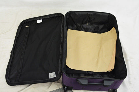 $340 NEW Travel Select Segovia 25'' Rolling Wheels Luggage Suitcase Purple