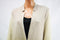 All @ Once Women's Beige Ribbed-Sleeve Single-Button Long Cardigan Shrug XL - evorr.com