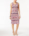 NY Collection Women Sleeveless Multi-Printed Embellished Dress Petite L - evorr.com