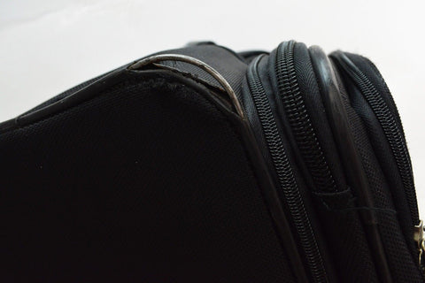 $380 Samsonite 28'' Spinner Expandable Travel Luggage Suitcase Black softcase