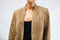 Charter Club Women's Long Sleeve Brown Open Front Long Suede Jacket Coat 6 - evorr.com