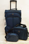 $300 New TAG Daytona 3 Piece Set Travel Suitcase Carry On Spinner Luggage Blue